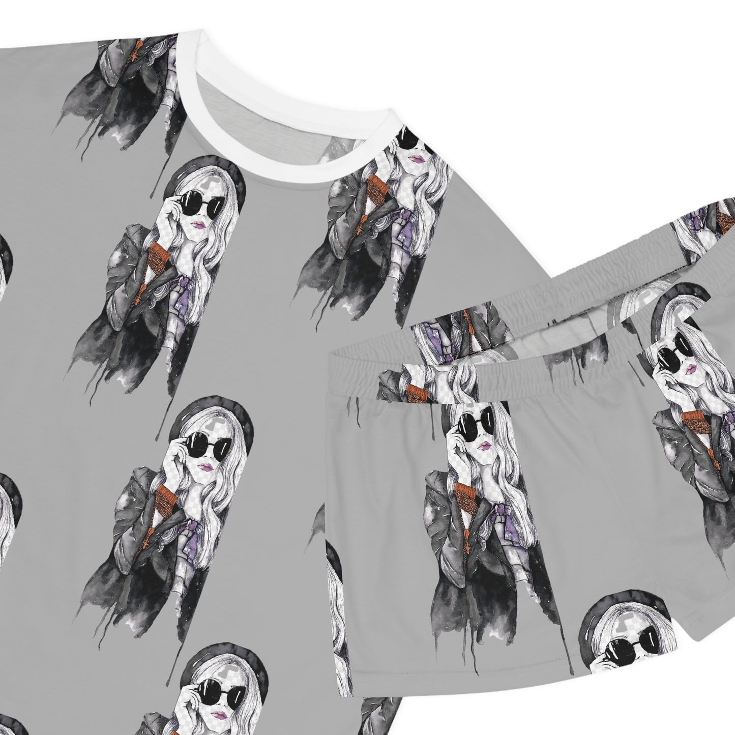 Women's Short Pajama Set (AOP)
